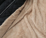 Lorsion Slim-Fit Fleece-Lined Cotton-Padded Coat – Mid-Length Warm Winter Jacket for Women