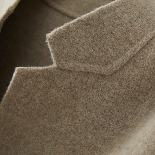 Lorsion Woolen Stand Collar Coat – Women’s Loose Plus Size Easy-Matching Jacket