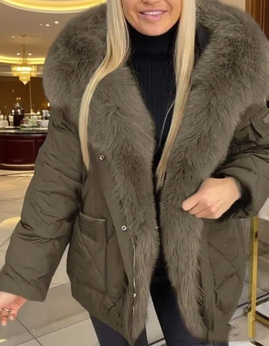 Lorsion Hooded Cotton Jacket – Women’s Mid-Length Warm Winter Coat