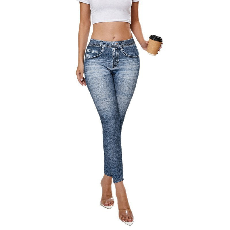 Lorsion Retro High Elastic Yoga Trousers – Hip Lifting Fitness Leggings for Women