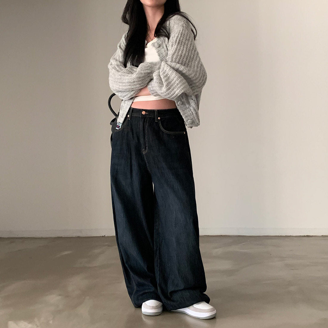 Lorsion Retro Lazy Style Sweater Coat – Knitted Acrylic Winter Cardigan for Women