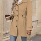 Lorsion Elegant Woolen Coat – Single-Breasted Lapel Mid-Length Jacket for Women