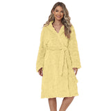 Lorsion Love Flannel Bathrobe – Sweet & Cute Warm Night Robe for Women