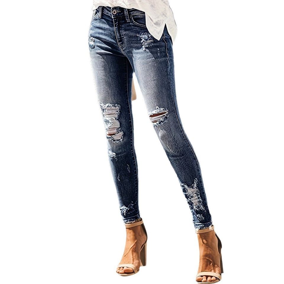 Lorsion High Elastic Slim Fit Jeans – Women’s Slimming High Waist Denim Pants